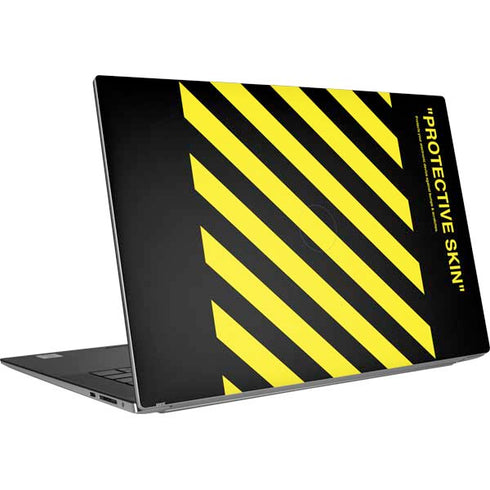 Black and Yellow Stripes Dell XPS Skin