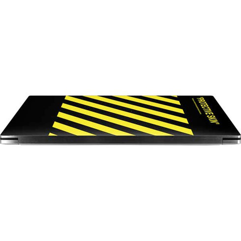 Black and Yellow Stripes Dell XPS Skin