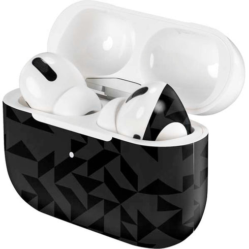 Black Geometric AirPods Skins