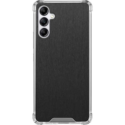 Black Brushed Steel Texture Gabb Phone 4 Clear Case