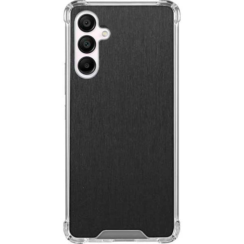 Black Brushed Steel Texture Galaxy A16 5G Clear Case