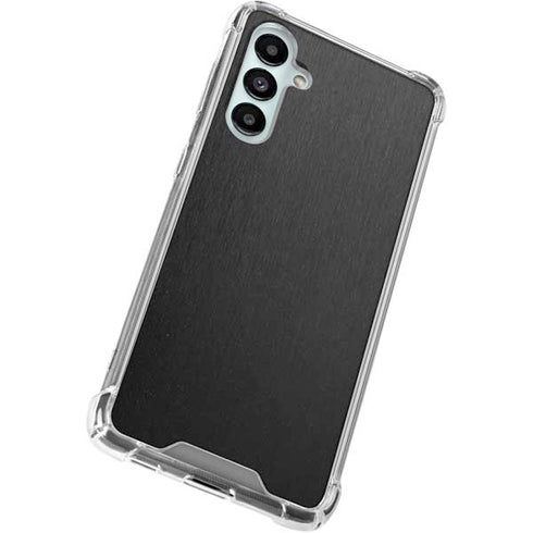 Black Brushed Steel Texture Galaxy A16 5G Clear Case