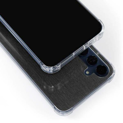 Black Brushed Steel Texture Galaxy A35 5G Clear Case