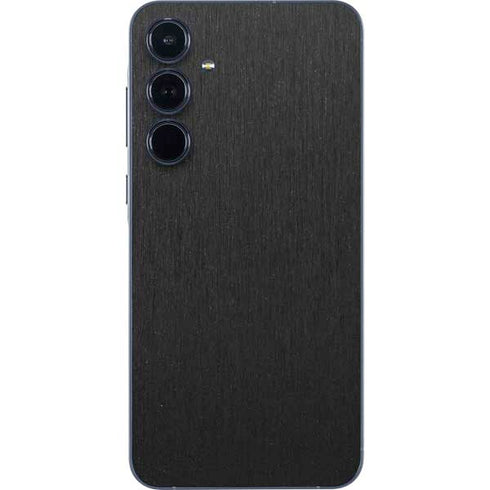 Black Brushed Steel Texture Galaxy A55 5G Skin