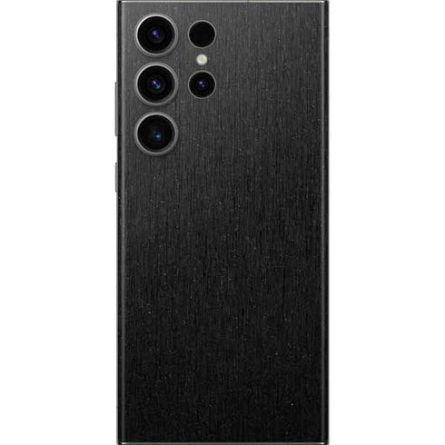 Black Brushed Steel Texture Galaxy Skins