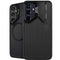 Black Brushed Steel Texture Galaxy S24 FE Kickstand Case