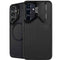 Black Brushed Steel Texture Galaxy S25 Kickstand Case