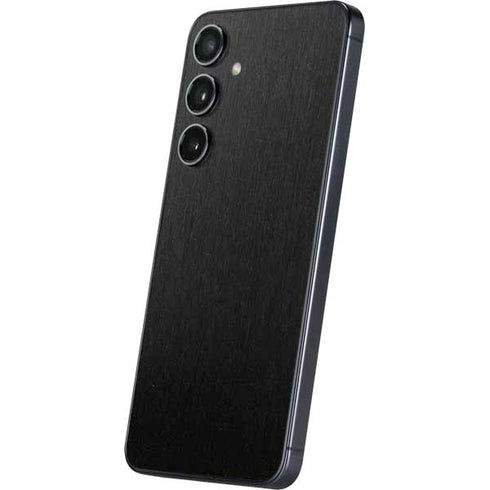 Black Brushed Steel Texture Galaxy S24 Skin