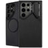 Black Brushed Steel Texture Galaxy S24 Ultra Kickstand Case