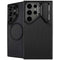 Black Brushed Steel Texture Galaxy S25 Ultra Kickstand Case