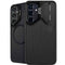 Black Brushed Steel Texture Galaxy S25 FE Kickstand Case