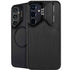 Black Brushed Steel Texture Galaxy S25 FE Kickstand Case