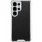 Black Brushed Steel Texture Galaxy S25 Ultra Clear Case