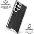 Black Brushed Steel Texture Galaxy S26 Ultra Clear Case