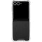 Black Brushed Steel Texture Galaxy Z Flip7 Clear Case