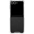 Black Brushed Steel Texture Galaxy Z Flip7 Clear Case