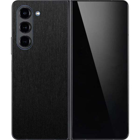 Specialty Vinyl Black Brushed Steel Texture Galaxy Z Fold5 5G Skin