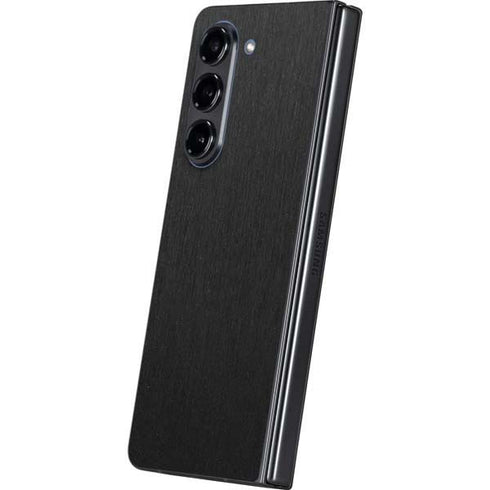 Specialty Vinyl Black Brushed Steel Texture Galaxy Z Fold5 5G Skin