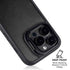 Black Brushed Steel Texture iPhone 14 Pro Kickstand Case