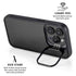 Black Brushed Steel Texture iPhone 14 Pro Max Kickstand Case
