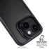 Black Brushed Steel Texture iPhone 15 Kickstand Case