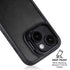 Black Brushed Steel Texture iPhone 15 Plus Kickstand Case
