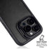 Black Brushed Steel Texture iPhone 15 Pro Max Kickstand Case