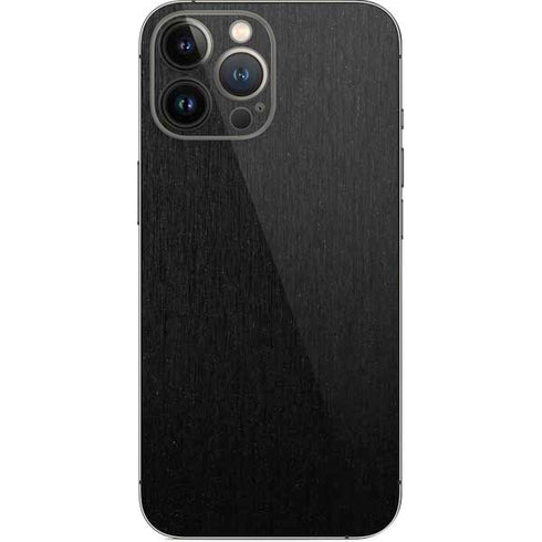 Specialty Vinyl Black Brushed Steel Texture iPhone 15 Pro Max Skin