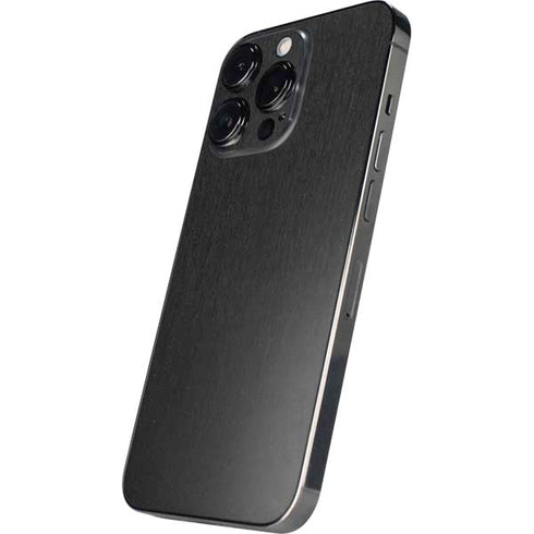 Specialty Vinyl Black Brushed Steel Texture iPhone 15 Pro Max Skin
