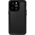 Black Brushed Steel Texture iPhone 15 Pro Waterproof Case