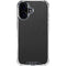 Black Brushed Steel Texture iPhone 16 Plus Clear Case