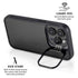Black Brushed Steel Texture iPhone 16 Pro Max Kickstand Case