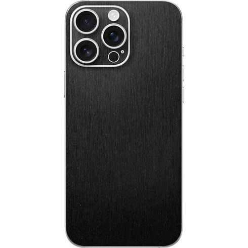 Black Brushed Steel Texture iPhone 16 Pro Max Skin