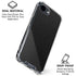 Black Brushed Steel Texture iPhone 16e Clear Case