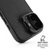 Black Brushed Steel Texture iPhone 17 Kickstand Case