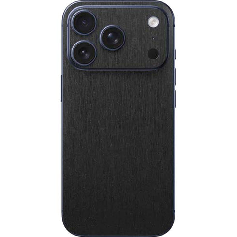 Black Brushed Steel Texture iPhone 17 Pro Max Skin