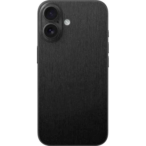 Black Brushed Steel Texture iPhone 17 Skin