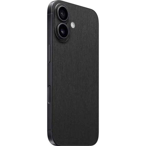 Black Brushed Steel Texture iPhone 17 Skin