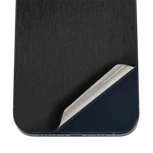 Black Brushed Steel Texture iPhone 17 Skin