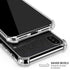 Black Brushed Steel Texture iPhone X/XS Clear Case