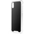 Black Brushed Steel Texture iPhone XS Clear Case