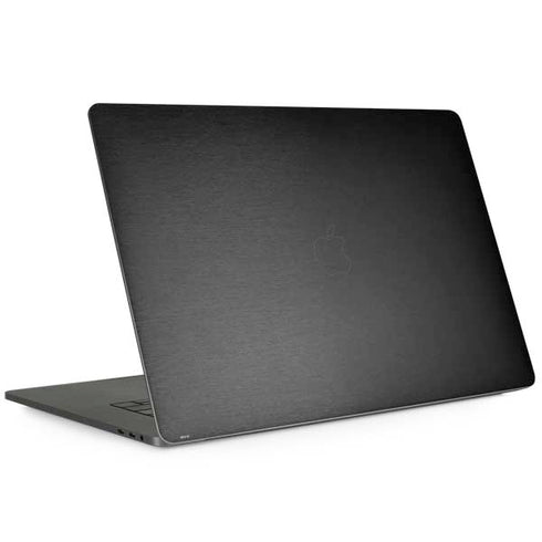 Black Brushed Steel Texture MacBook Skins