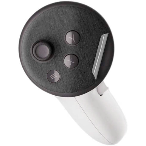 Black Brushed Steel Texture Meta Quest 3S Skin