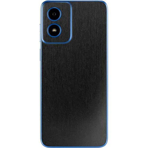 Black Brushed Steel Texture Moto G Play 4G (2024) Skin