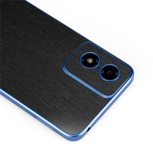 Black Brushed Steel Texture Moto G Play 4G (2024) Skin
