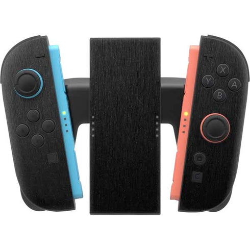 Black Brushed Steel Texture Nintendo Switch 2 (2025) Joy-Con Controller Skin