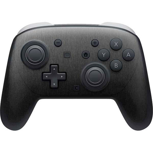 Black Brushed Steel Texture Nintendo Switch 2 (2025) Pro Controller Skin