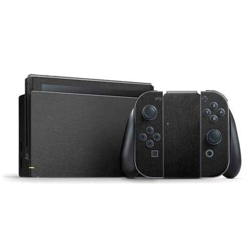 Black Brushed Steel Texture Nintendo Skins