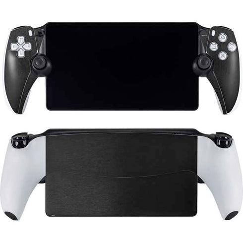 Black Brushed Steel Texture PlayStation PS5 Skins