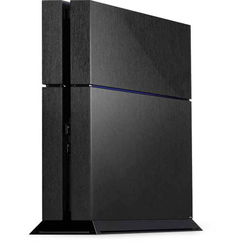 Black Brushed Steel Texture PlayStation PS4 Skins